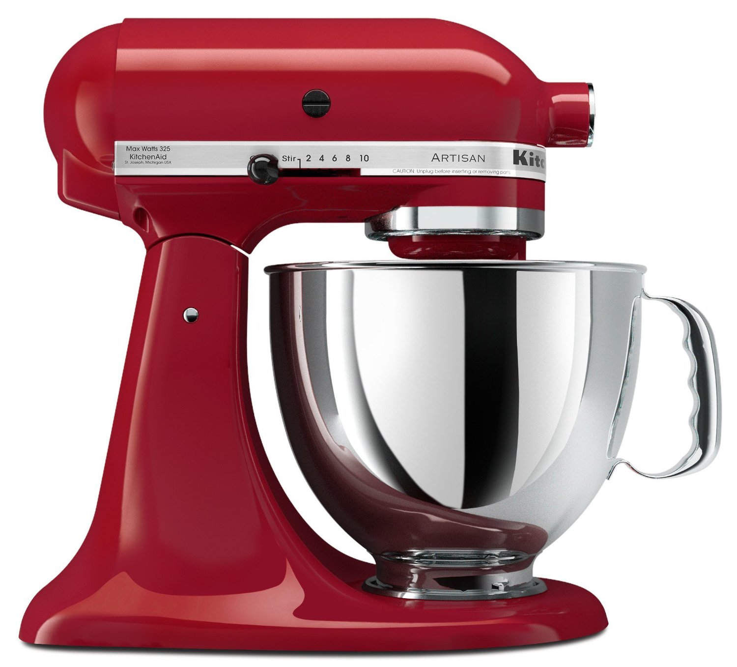 KitchenAid Empire Red 5 Quart Artisan Series Stand Mixer Master