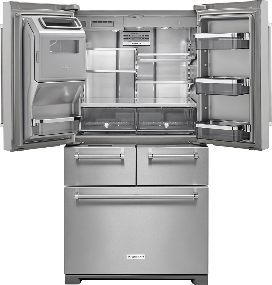 KitchenAid – 25.8 Cu. Ft. 5-Door French Door Refrigerator – Stainless ...