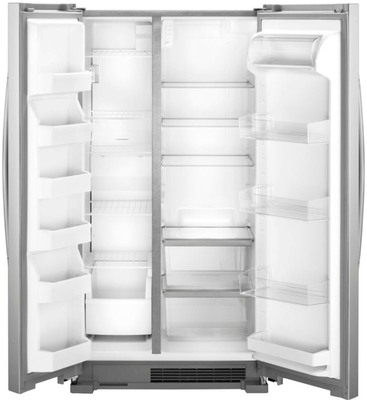 Whirlpool 25.1 Cu. Ft. SidebySide Refrigerator Stainless Steel