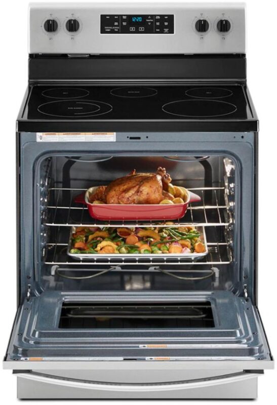 Whirlpool – 5.3 Cu. Ft. Freestanding Electric Range – Stainless Steel ...