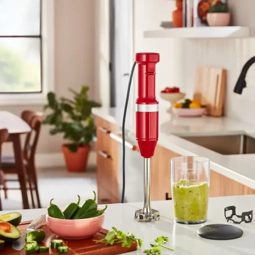 KitchenAid - Variable Speed Corded Hand Blender - Empire Red - Image 3
