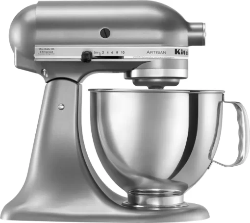 KitchenAid - Artisan Series 5 Quart Tilt-Head Stand Mixer -Contour Silver