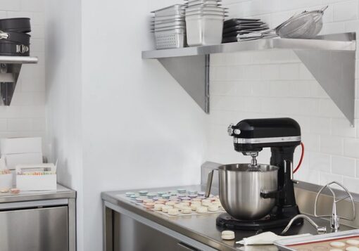NSF Certified® Commercial Series 8 Quart Bowl Lift Stand Mixer - Onyx Black - Image 3