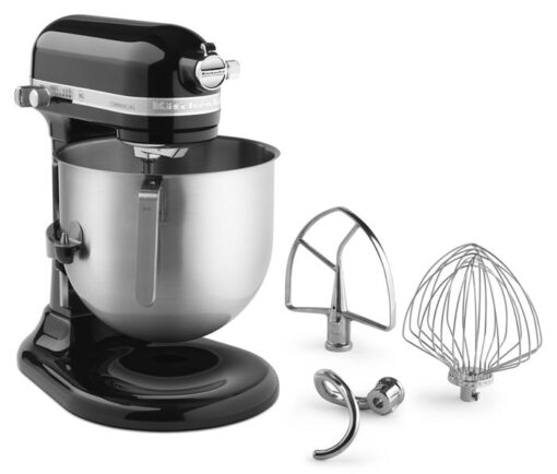NSF Certified® Commercial Series 8 Quart Bowl Lift Stand Mixer - Onyx Black