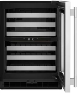 Alternative view of KitchenAid 24 Inch Undercounter Dual Zone Wine Cellar with 46 Standard Wine Bottle Capacity