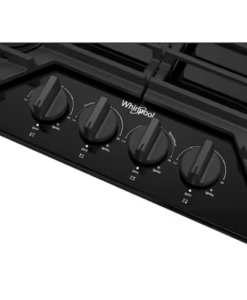Alternative view of Whirlpool 30 in. 4-Burners Recessed Gas Cooktop in Black