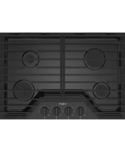 Whirlpool 30 in. 4-Burners Recessed Gas Cooktop in Black