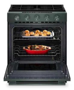 Alternative view of 5.0 Cu. Ft. Smart Slide-in Gas Range -Juniper with Matching Hardware