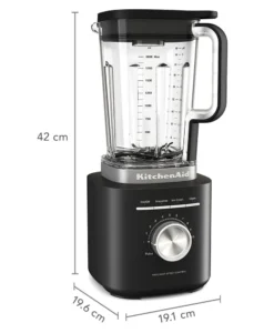 Alternative view of Pure Power Blender with 68 oz Plastic Jar - Black Matte