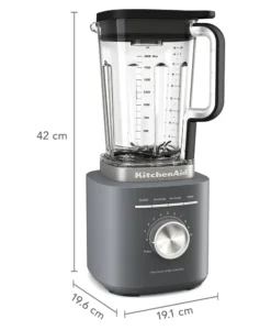 Alternative view of Pure Power Blender with 68 oz Plastic Jar - Matte Charcoal Grey