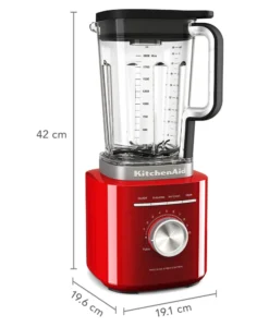 Alternative view of Pure Power Blender with 68 oz Plastic Jar - Empire Red